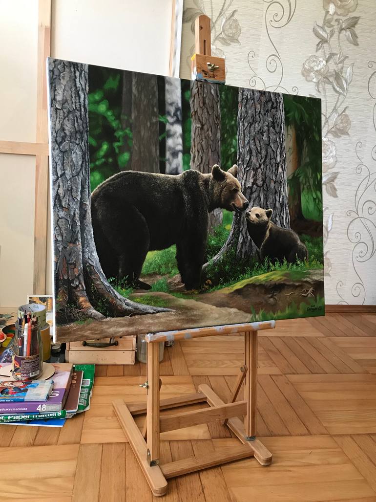 Original Photorealism Animal Painting by Kakajan Charyyev