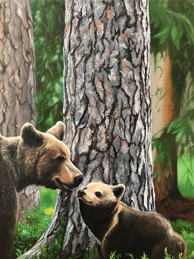 Original Photorealism Animal Painting by Kakajan Charyyev
