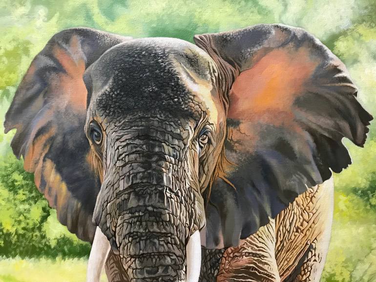 Original Photorealism Animal Painting by Kakajan Charyyev
