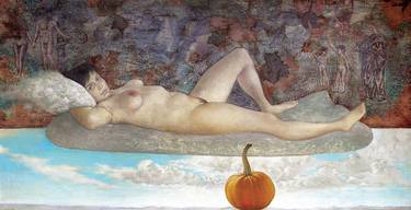 Print of Fine Art Nude Paintings by Hristo Hadjitanev