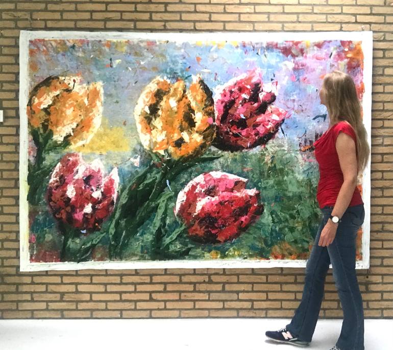 Original Floral Painting by Elise Eekhout