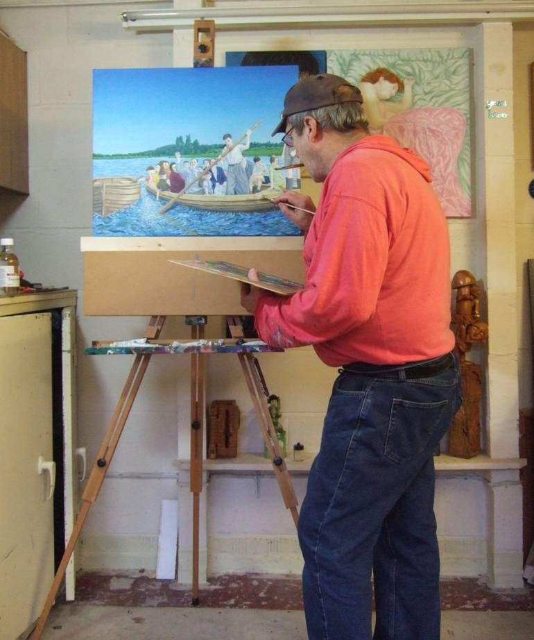 Original Other People Painting by Michael Mcevoy