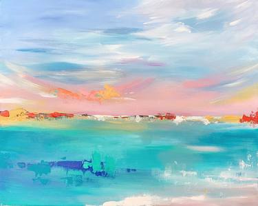 Original Abstract Seascape Paintings by Isha Rathee
