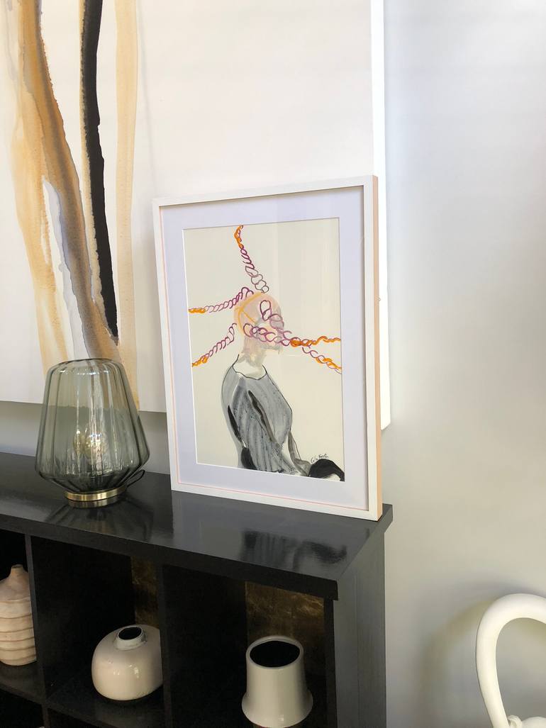 Original Portraiture People Painting by Carla Foster