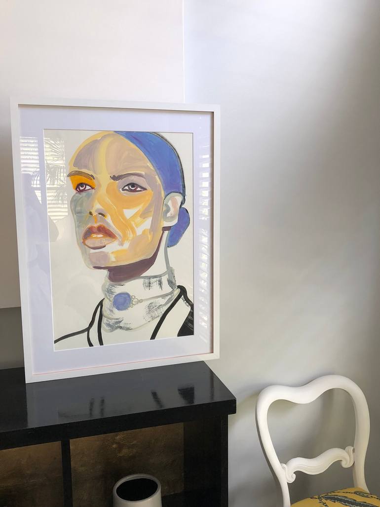 Original Portraiture People Painting by Carla Foster