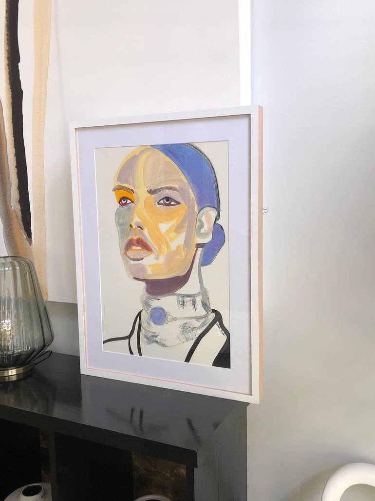 Original Portraiture People Painting by Carla Foster