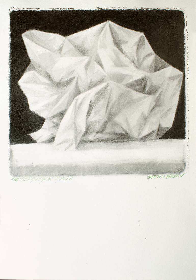 Original Conceptual Still Life Drawing by Raffaello Eroico