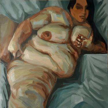 Original Expressionism Nude Paintings by Raffaello EROICO