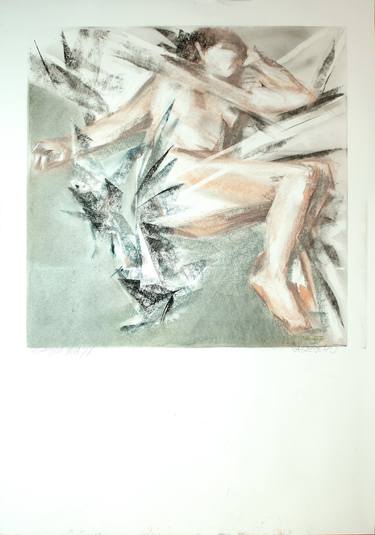 Original Expressionism Nude Drawings by Raffaello EROICO
