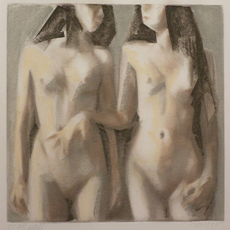 Original Women Drawing by Raffaello EROICO