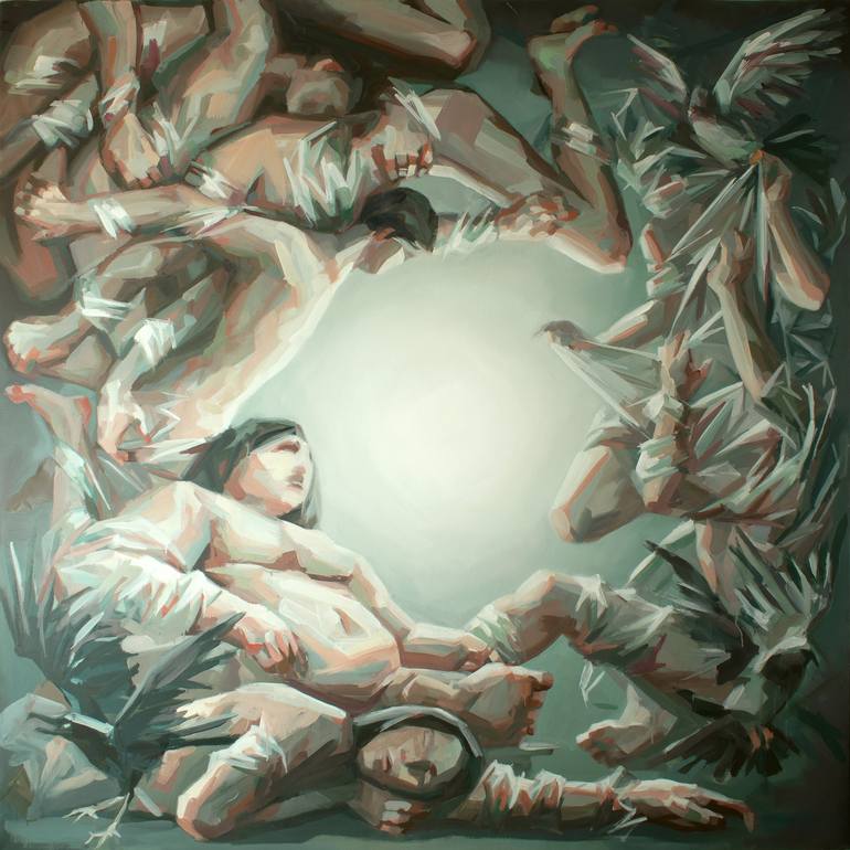 Original Expressionism Light Paintings by Raffaello Eroico