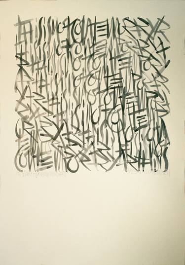 Original Conceptual Calligraphy Drawings by Raffaello EROICO