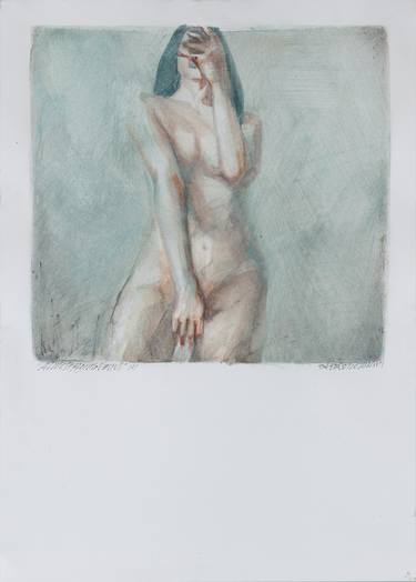 Original Expressionism Nude Drawings by Raffaello EROICO