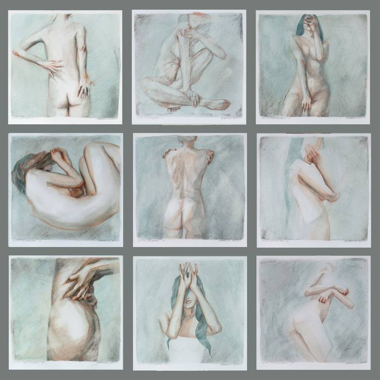 Original Figurative Nude Drawing by Raffaello EROICO