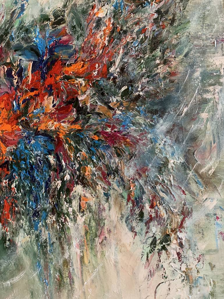 Original Abstract Expressionism Abstract Painting by Frich Olesya