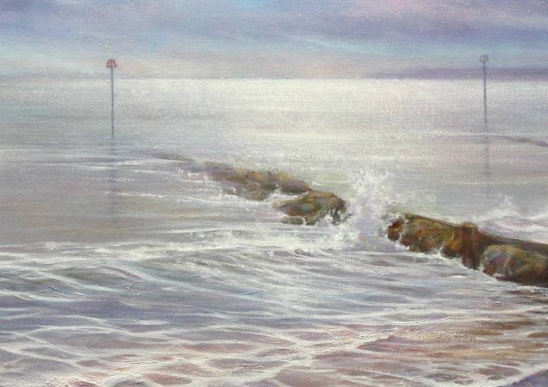 Original Impressionism Seascape Painting by Stella Dunkley