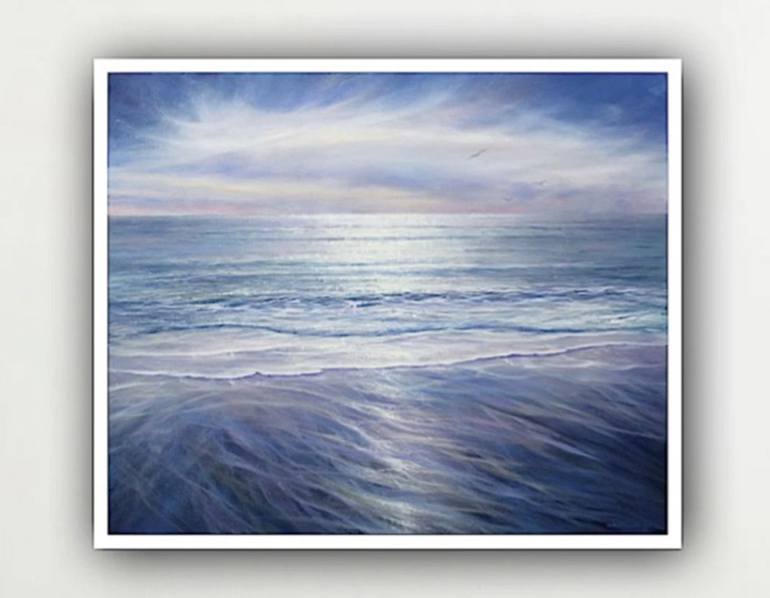 Original Impressionism Seascape Painting by Stella Dunkley