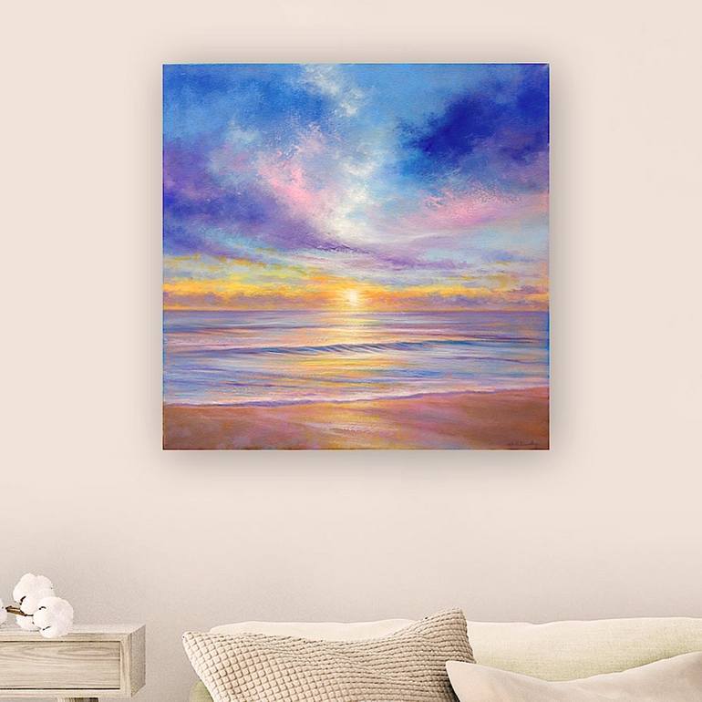 Original Contemporary Seascape Painting by Stella Dunkley