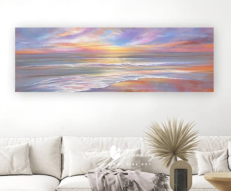 Original Impressionism Seascape Painting by Stella Dunkley