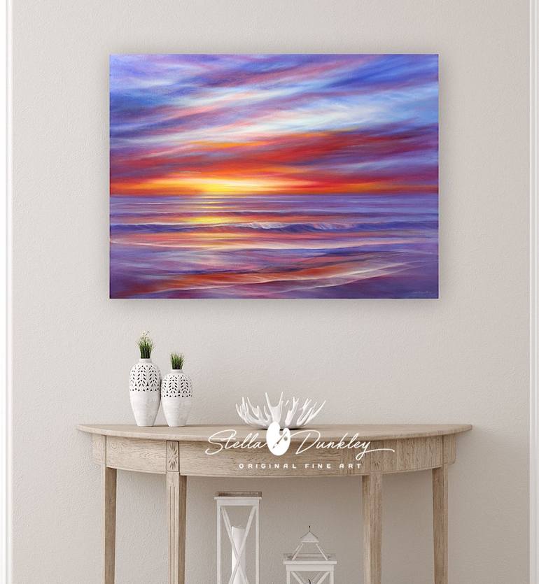 Original Contemporary Seascape Painting by Stella Dunkley