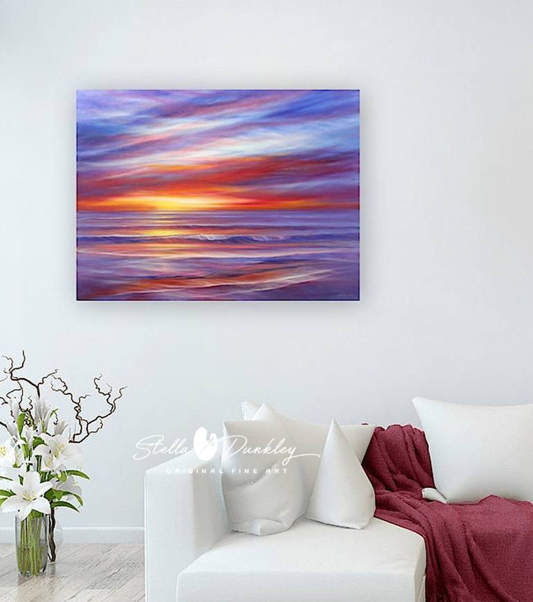 Original Contemporary Seascape Painting by Stella Dunkley