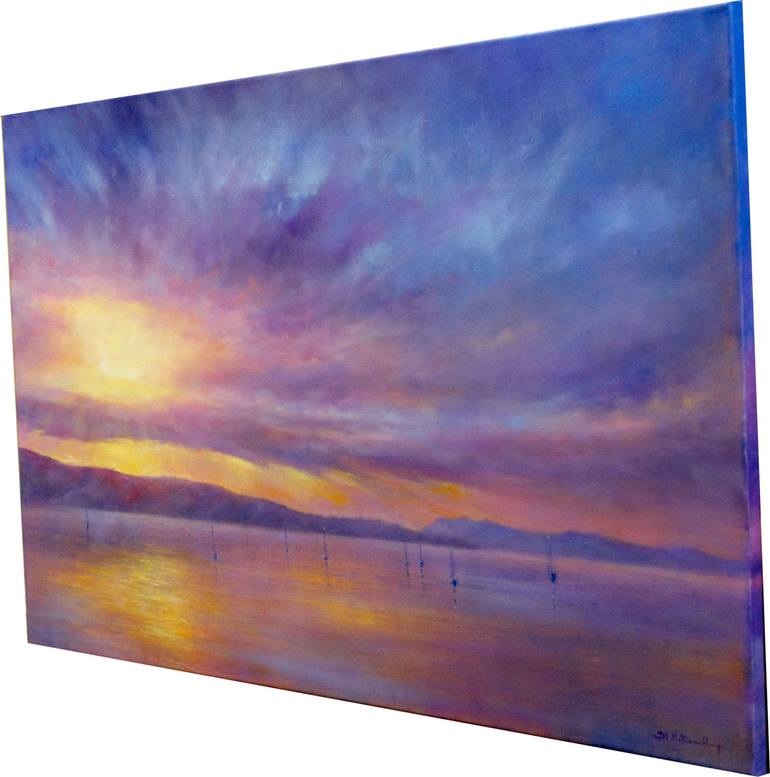 Original Impressionism Seascape Painting by Stella Dunkley