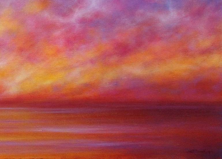 Original Impressionism Seascape Painting by Stella Dunkley