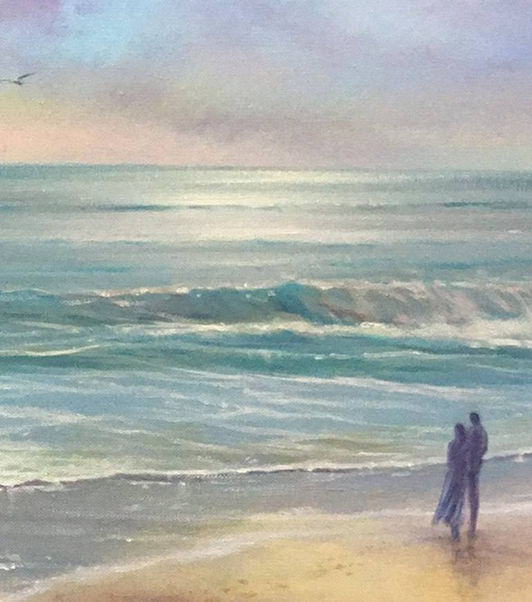 Original Impressionism Seascape Painting by Stella Dunkley