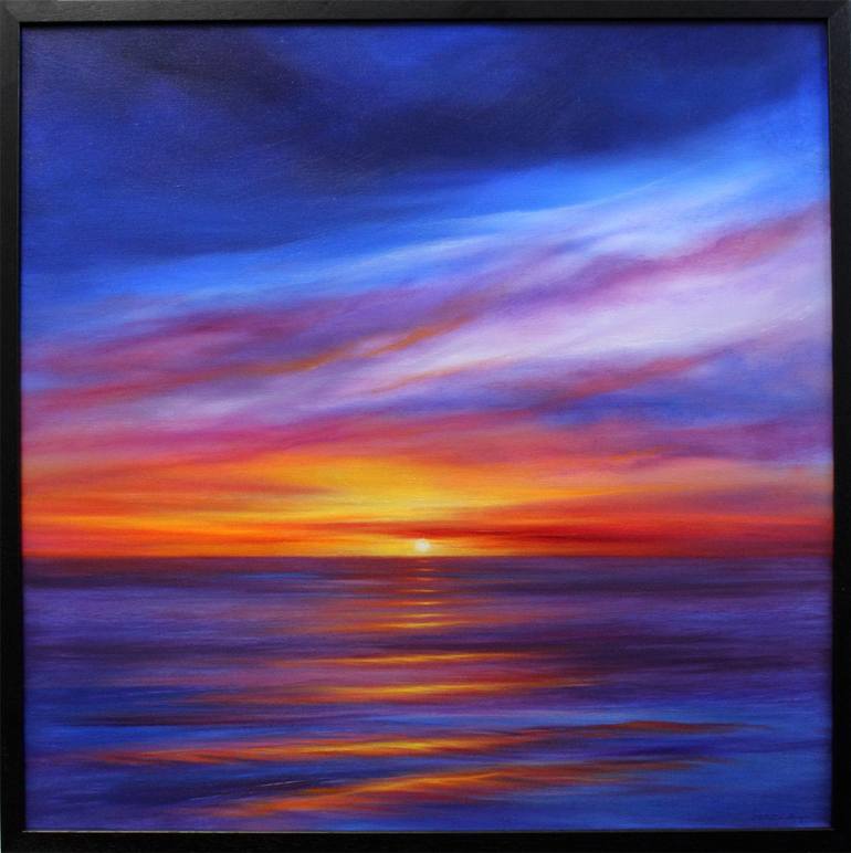 Sunset Reverie III Painting by Stella Dunkley | Saatchi Art
