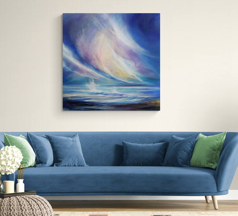 Original Impressionism Seascape Painting by Stella Dunkley