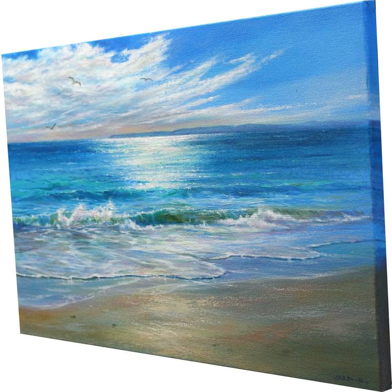 Original Realism Seascape Painting by Stella Dunkley