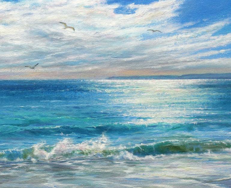 Original Realism Seascape Painting by Stella Dunkley