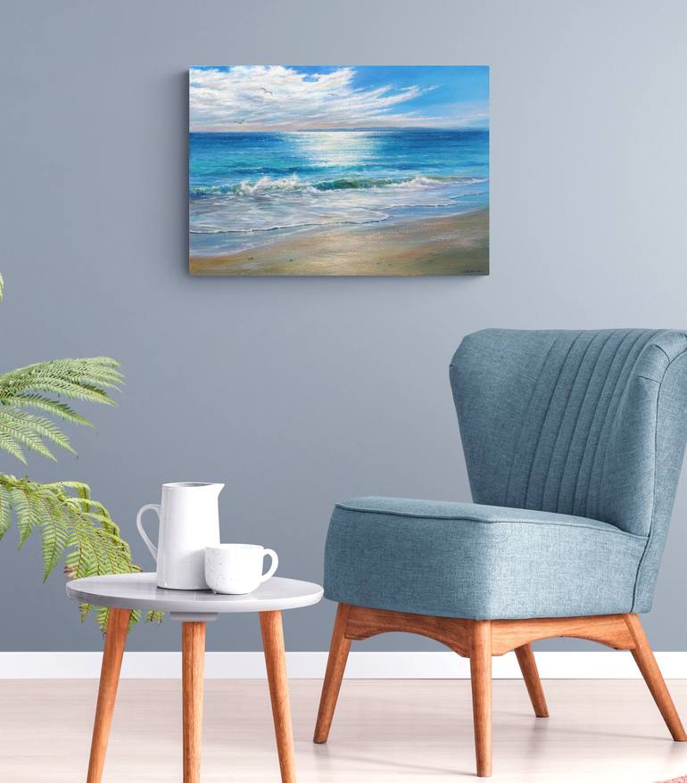 Original Realism Seascape Painting by Stella Dunkley