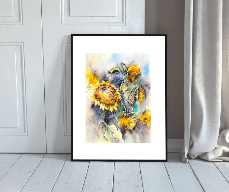 Original Impressionism Floral Painting by Yana Ivannikova