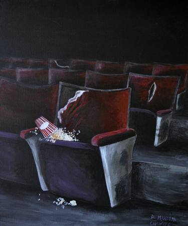 Original Realism Cinema Paintings by Almudena Caminero