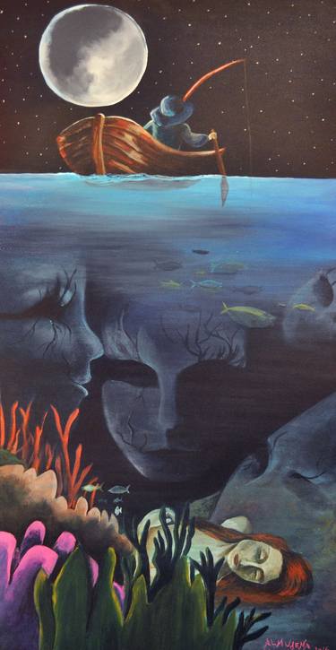 Original Seascape Painting by Almudena Caminero