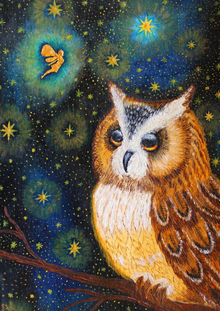 Owl Poster Owl Lover Owl Canvas