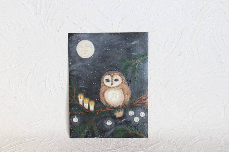 Original Figurative Animal Painting by Nadiia Morokhovets