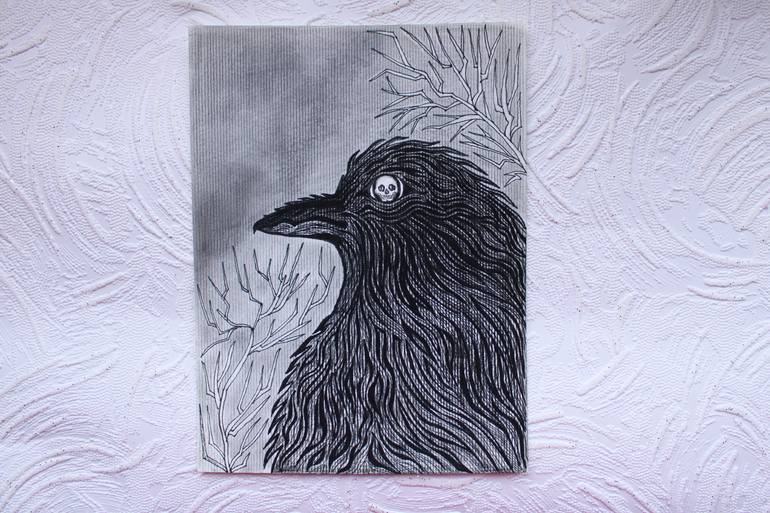 Original Figurative Animal Drawing by Nadiia Morokhovets
