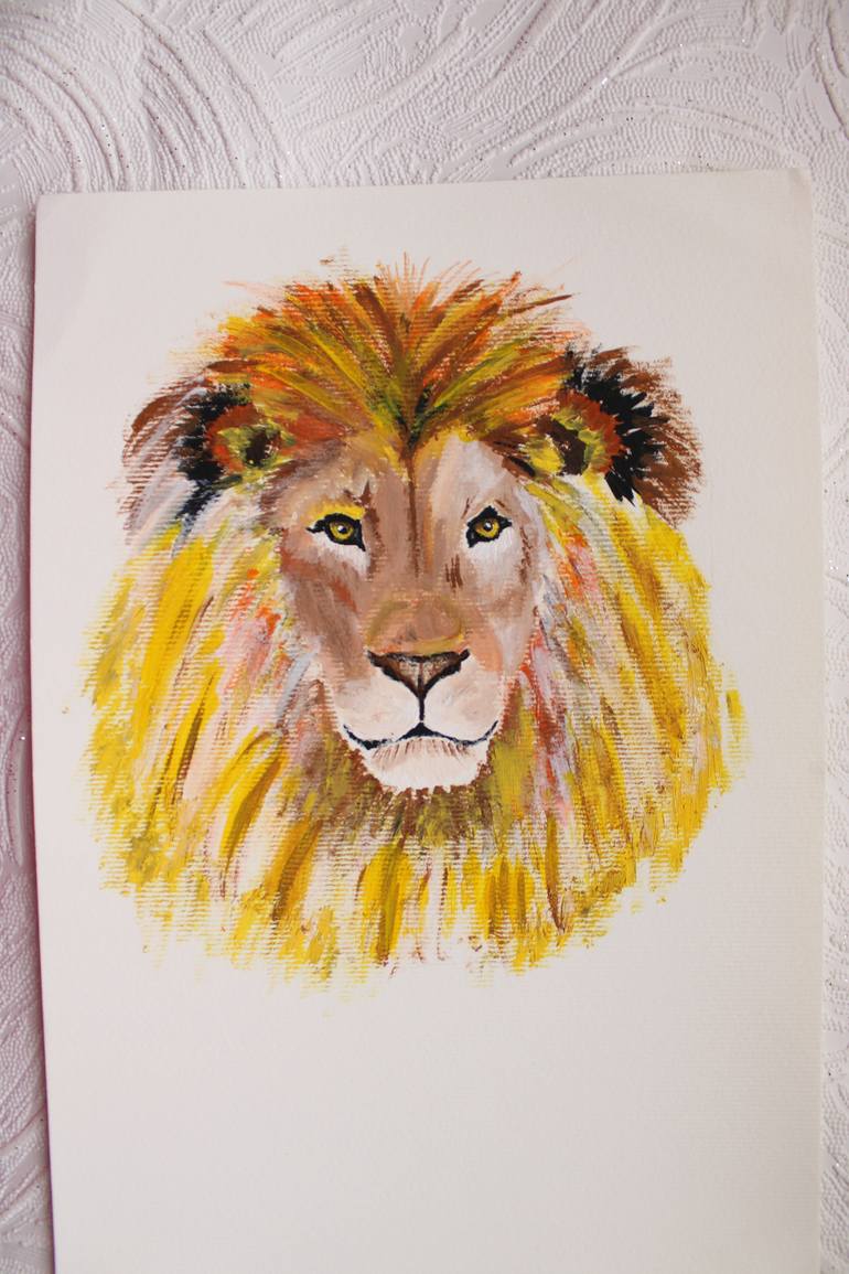 Original Figurative Animal Painting by Nadiia Morokhovets