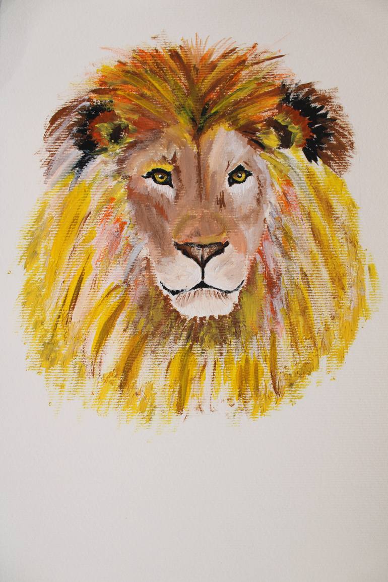 Original Figurative Animal Painting by Nadiia Morokhovets