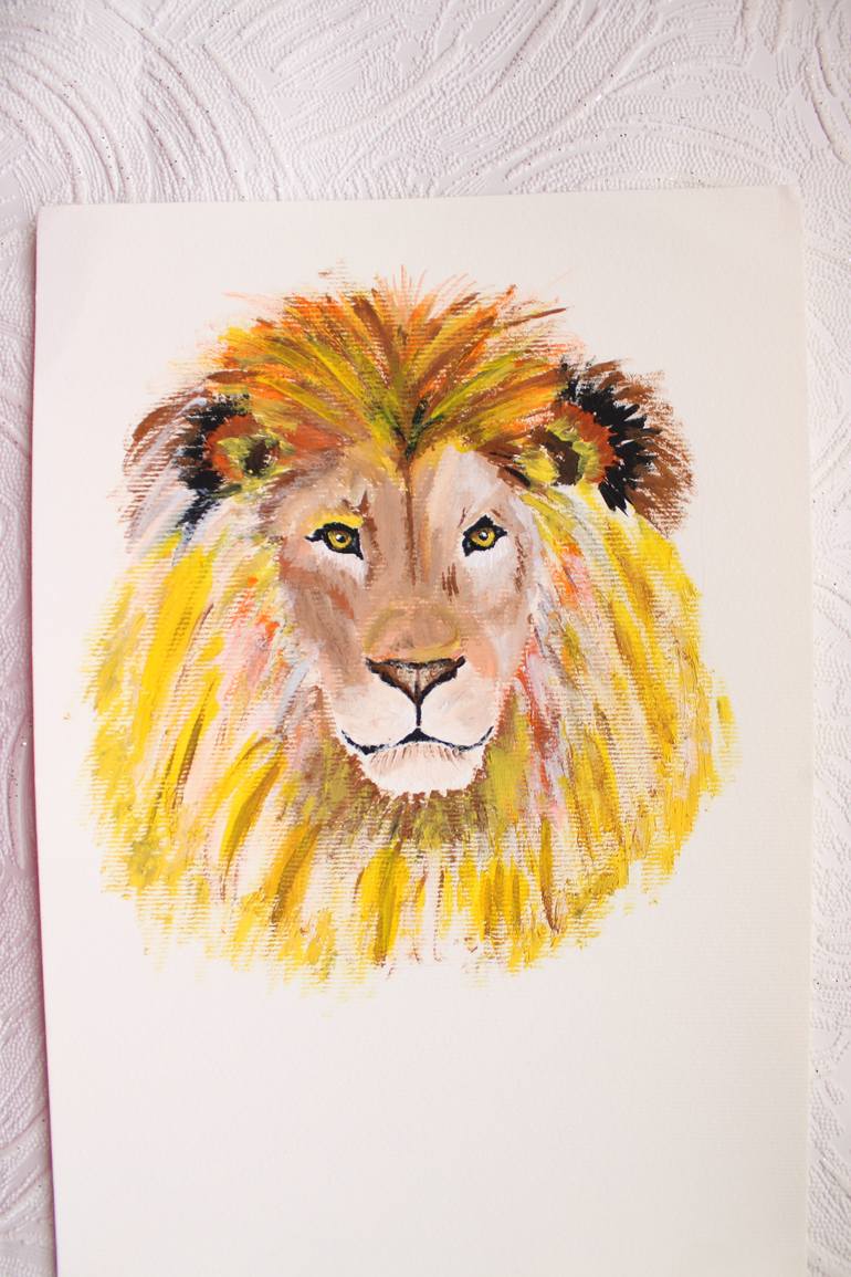 Original Figurative Animal Painting by Nadiia Morokhovets