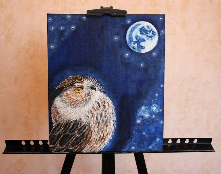 Original Figurative Fantasy Painting by Nadiia Morokhovets