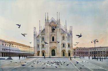 Original Fine Art Architecture Paintings by Anastasiya Kharchenko