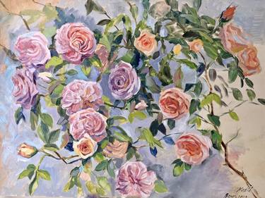 Original Impressionism Floral Paintings by Anastasiya Kharchenko