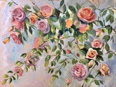 Print of Impressionism Floral Paintings by Anastasiya Kharchenko