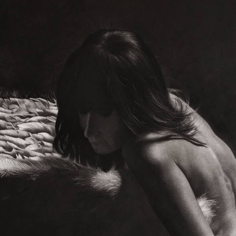 Original Nude Drawing by Mariam Darchiashvili