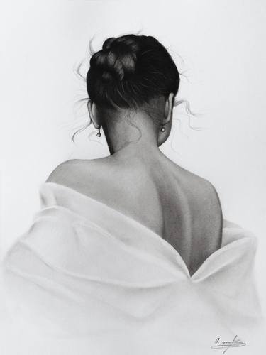 Original Photorealism Women Drawings by Mariam Darchiashvili