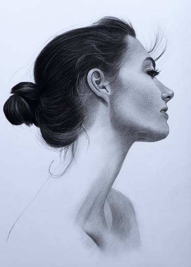 Original Portraiture Women Drawings by Mariam Darchiashvili