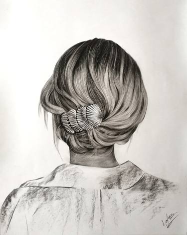 Print of Realism Women Drawings by Mariam Darchiashvili